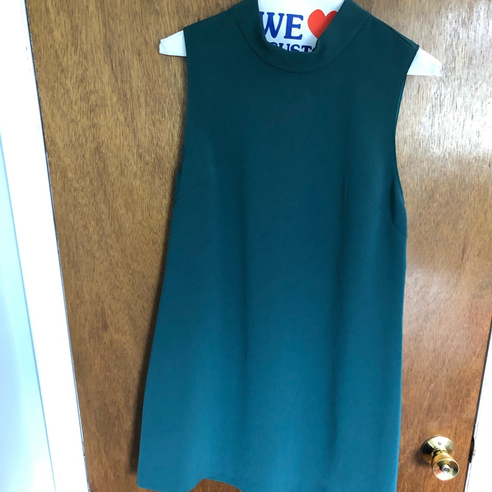 Dainty Hooligan forest green shift dress.